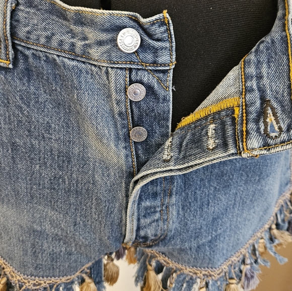 Refurbished denim levy jeans, size 38, Blue - Picture 2 of 4